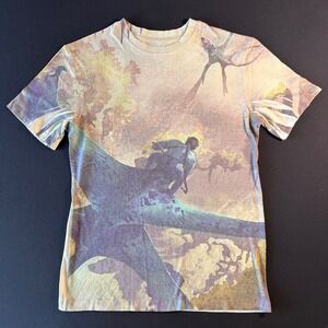 Disney Parks Avatar Pandora T Shirt Mens‎ Small All Over Print Single Stitch